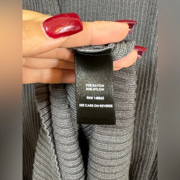 Torrid NWT Plus Size Gray Rib Button Front Bodycon Midi Dress Women’s Size 3X - Picture 8 of 12